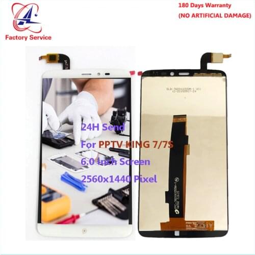 For Original PPTV KING 7/7S LCD Screen Display+Touch Screen Digitizer Sensor Assembly Replacement 6.0" 2560x1440 Pixel stock