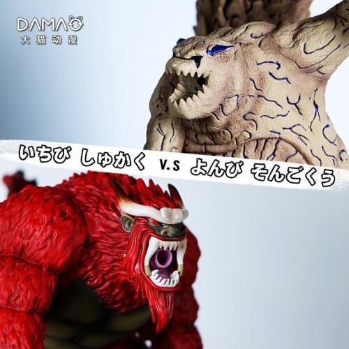 2 styles Naruto Anime Characters Puppet Tail Beast Model Statue PVC Doll Action Humanoid Toys Accessories Boxes Children Gift