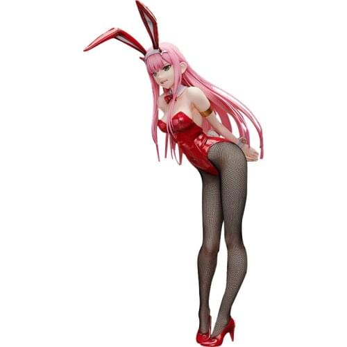 Bunny Girl 45cm Freeing Darling In The FranXX Zero Two Bunny PVC Action Figure Toy Anime Sexy Girl Modle Collection Doll Gifts