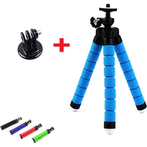 Go Pro Flexible Leg Mini Tripod for Go pro Digital phone and adapter mount for Gopro hero 4 3 + HD xiaomi yi cameras VP414 stand