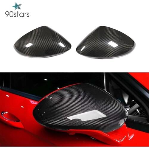 Carbon Fiber Rearview Mirror Cover Cap for Porsche Panamera 971 2016 - 2020 Side Mirror Cap Shell Add On