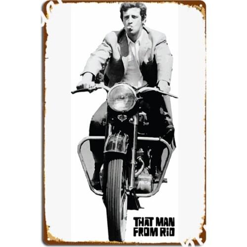 Jean Paul Belmondo Metal Signs Cinema Kitchen Wall Custom Wall Decor Tin sign Posters