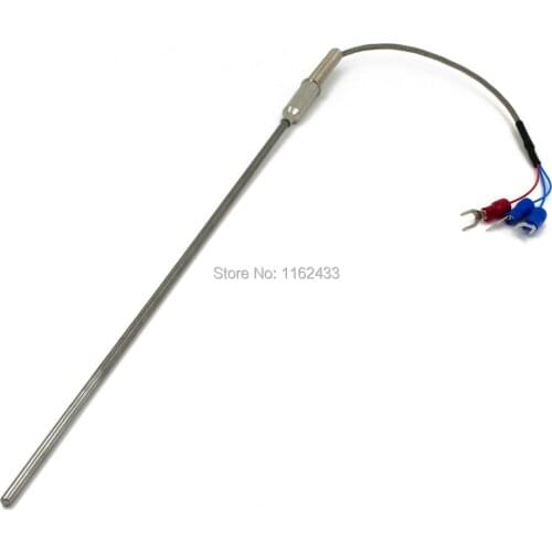 FTARP08 PT100 type 0.15m metal braided cable 200mm 316L stainless steel flexible probe RTD temperature sensor