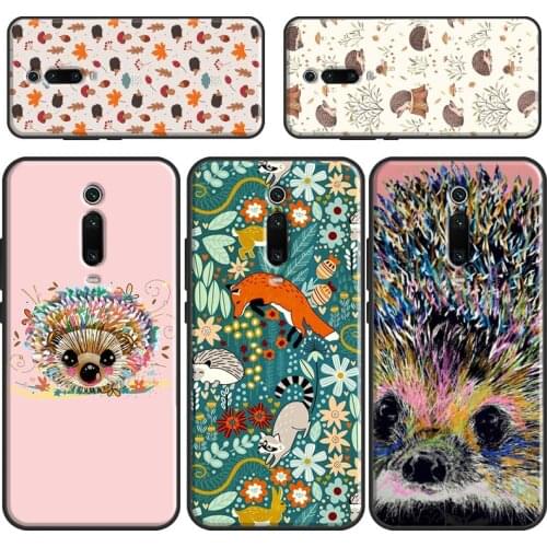 Cute Hedgehog For Xiaomi Mi 11 Lite Case For Xiaomi Mi 11 Ultra 9 10 Lite 10T Pro POCO F3 M3 X3 Pro Case