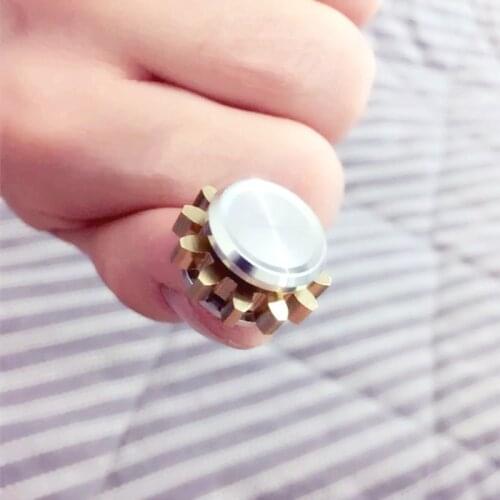 MINI Gear Metal Alloy Spinner Fidget Toy Hand Spinner Finger EDC Focus Toys Stress Relief Gift