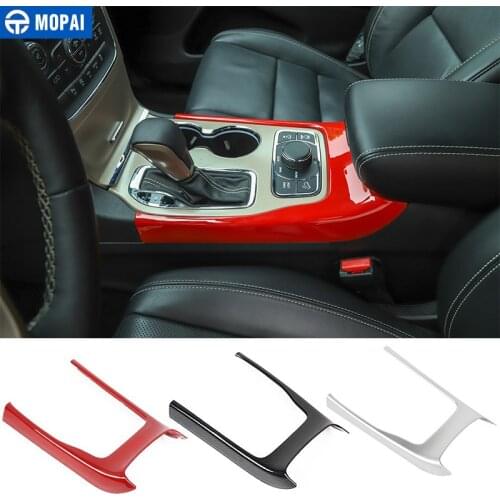 MOPAI Interior Mouldings for Grand Cherokee 2014+ Car Gear Shift Panel Decoration Cover Stickers for Jeep Grand Cherokee 2014