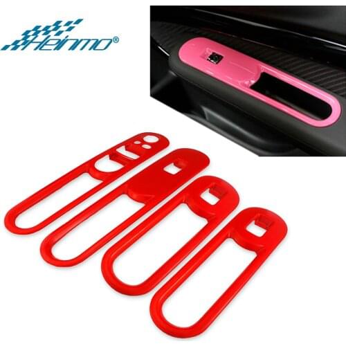 For MINI Cooper F54 Window Lifter Switch Button Sticker Cover For MINI Cooper Clubman Accessories Interior Decoration Styling