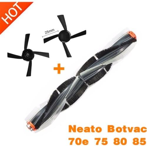 Neato Botvac 70e 75 80 85 Universal Combination Brush Blades + 2 Side Brushes Vacuum Cleaner Parts Replacement accessories