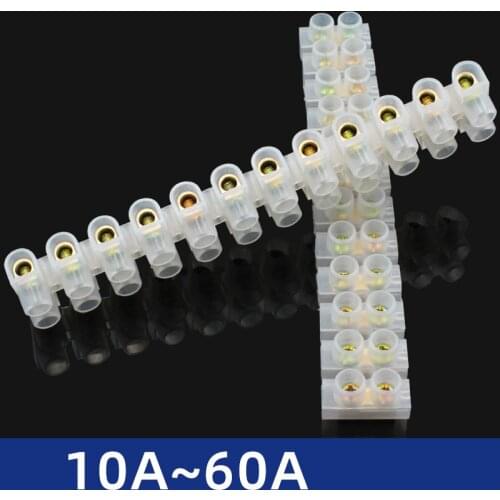 X3 series nylon screw terminal block 10A 10mm2 -12 / U&H type copper plastic strip connector barrier terminal block