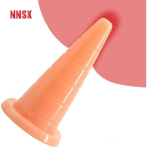 NNSX Christmas Hat Anal Plug Big Dildo Anal Toys Anal Dilator Soft Masturbator Vagina Orgasm Sex Toys for Women Adult Product