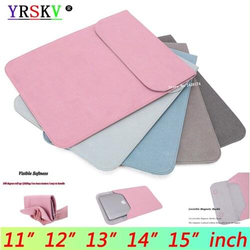 NEW PU Leather matte liner bag for Xiaomi / ASUS / Apple Macbook Air, Pro, Retina 11,12,13,14,15 inch New Air 13.3 With Touch ID