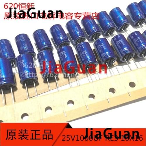 20pcs NEW ELNA RE3 1000UF 25V 10X16MM audio electrolytic capacitor 1000uF/25V blue robe 1000UF 25V re3 25V1000UF