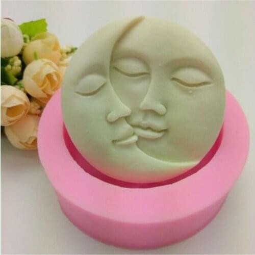 2020 New Style Candy Chocolate Cake Mould Moon Sun Soap Mold Flexible Silicone Mold Cake Tools