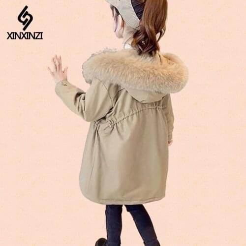 2021 new kids Winter Jacket For Girls Bright iridescent Thicken Girls Winter Coat Hooded Velour Winter Girls Jackets Outwear 12