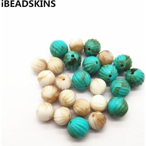 New arrival! 12/14mm(choose size and color) solid Acrylic pumpkin beads for Earring parts/jewelry findings Accessories DIY