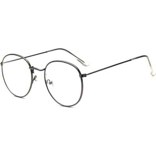 Vintage Oval Metal Eyeglass Frame Retro Steel legs Glasses Spectacles