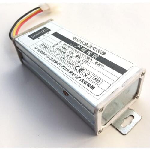 Dc 24v36v48v60v64v72v84v96v108v to dc 12v Voltage step down buck converter adapter regulator 20A 250W Power inverter Module