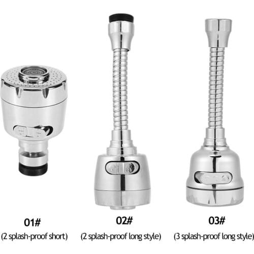 360 Degree Rotate Swivel Faucet Nozzle Filter Adapter Rotatable Tap Aerator Kitchen Sink Shower Bubbler Sprayer Faucet Connector