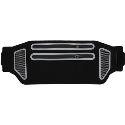 Running Waist Bag Double Zipper Waterproof Lightweight Purse Mobile Phone Bag Pouch Outdoor Sports Cycling Waist Pack Bag