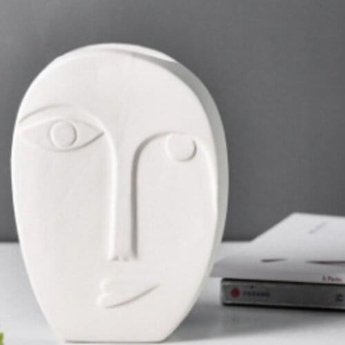 Nordic Home Decoration Accessories White Ceramic Vase Living Room Decoration Decoracion Hogar Moderno Flower Vases Home Decor