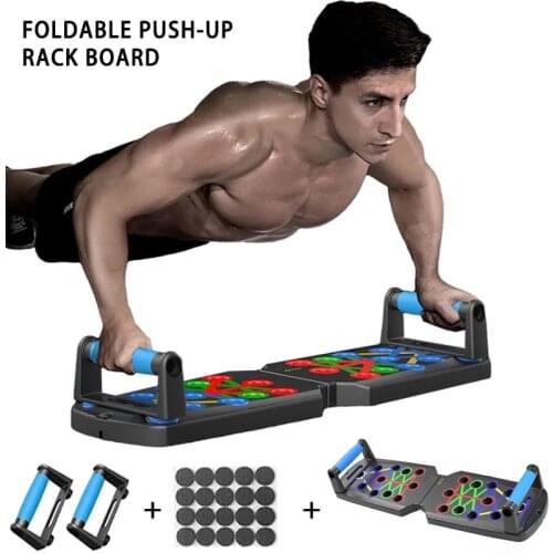 Foldable Push-Up Rack Board ABS Training Board abdominal Muscle Trainer Sport Workout Fitness Gym Equipment for body Building