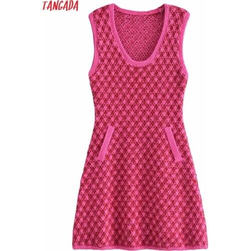 Модные вязаные платья Tangada China At AliExpress