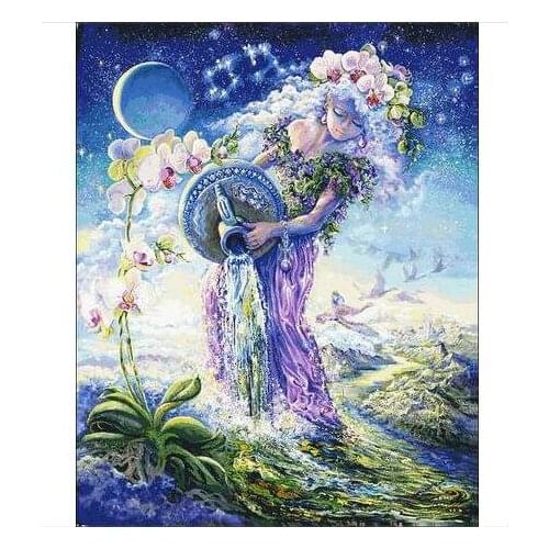 Embroidery Package Hot Sell Best Quality Cross Stitch Aquarius Beautiful