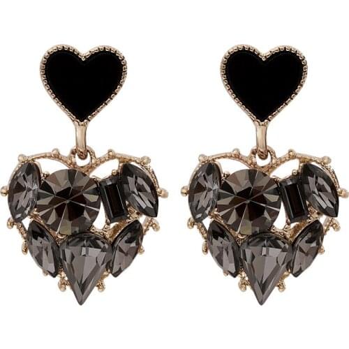 Zeojrlly Trendy Heart Women Dangle Earrings New Korean Water Peach Earrings Sweet Simple Elegant Fashion Female Jewelry