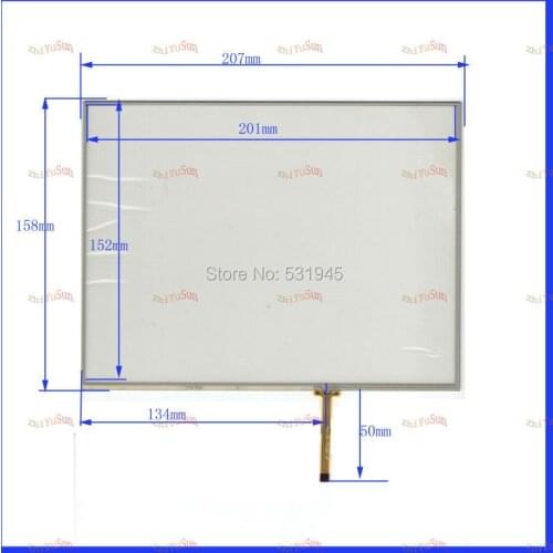 ZhiYuSun for HSD100PXN1-A00 display 9.7inch touchsensor 207mm*158mm TouchScreen 4 wire resistive USB touch panel 207*158 NEW