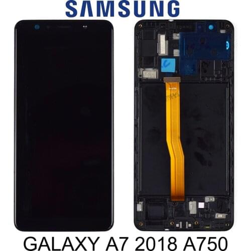 6.0"For SAMSUNG GALAXY A7 2018 LCD A750 A750F SM-A750F Display Touch Screen Digitizer Assembly Replacement For SAMSUNG A750 LCD