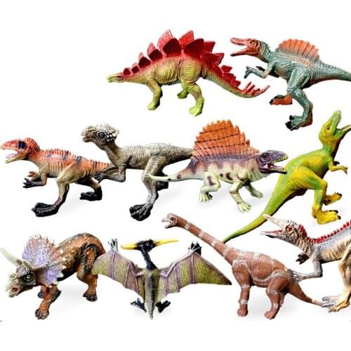 12 Colors New Dinosaur Model Plastic Toys Set For Childrens Gift Tyrannosaurus Fun Rex Gift Model Children Toy Gift For Kids