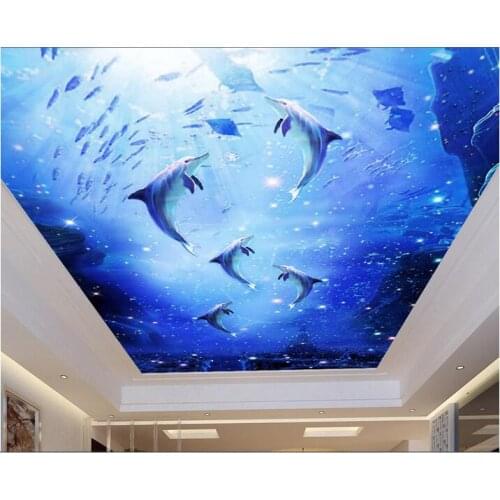 3d room wallpaper custom mural non-woven wall sticker 3 d Dream sea star in the world ceiling mural photo wallpaper for walls 3d