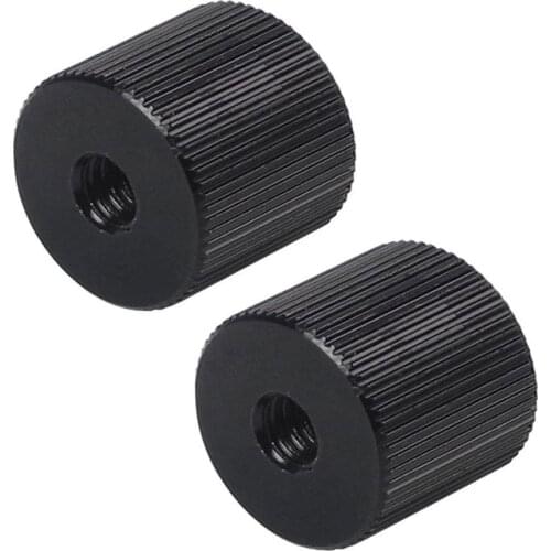 2x 1/4" to 3/8" (D18mm x H20mm) Female to Female Screw Adapter Aluminum Alloy For Microphone, Magic arm, Rod Rail, Light stand