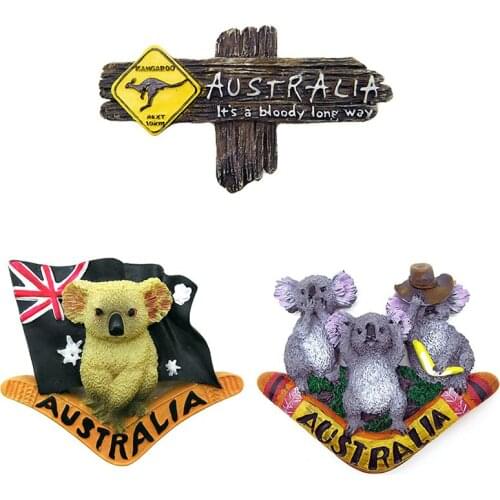 Australia Element 3D Kangaroo Refrigerator Magnet Fridge Magnets Wall Magnet Home Decoration Tourist Souvenir Arts Crafts