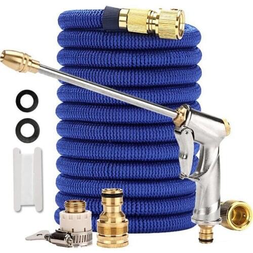 Gardens Flower Water Gun Cleaning Sprayer Tool Automatic Expansion Telescopic High Pressure Car Wash Hose Set Watering Pipe