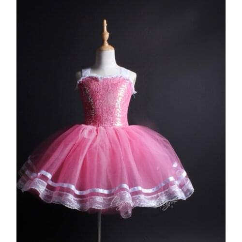 Girls Ballet Dancing Skirt High Quality Pink Ballet Dress Costume Children Adult New Swan Lake Competition Ballet Tutu