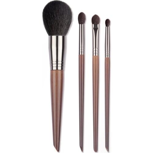 BETHY BEAUTY 4 Pcs Classic Face Makeup Brush Set Quick Make Up Tools Powder Brush Eye Shadow Blender Detail Pointed Brush