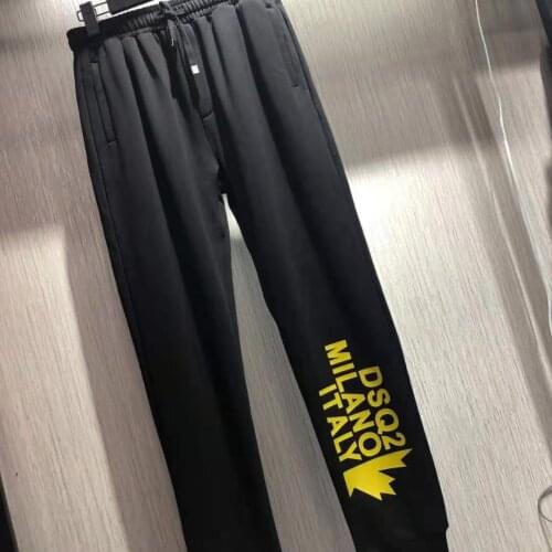 Dsquared2 Men Jogger Pants 2021 Spring OutDoor Casual SweatPants Men Straight Trouser Elastic Waist Baggy Pants Mens Clothing