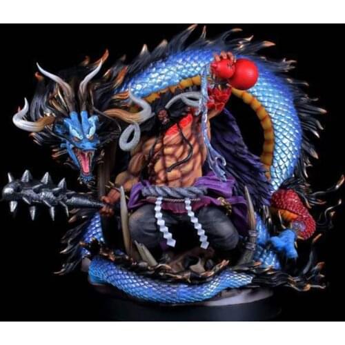 51cm One Piece Kaido Action Figure Anime GK Huge Edition Black Pearl Beasts Resonance PVC Collection Model Dolls Toys for Gifts