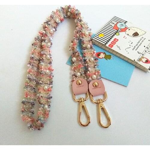 HJKL bag shoulder strap tassel pearl shoulder strap accessories bag shoulder strap cross strap instead of small bag strap gift