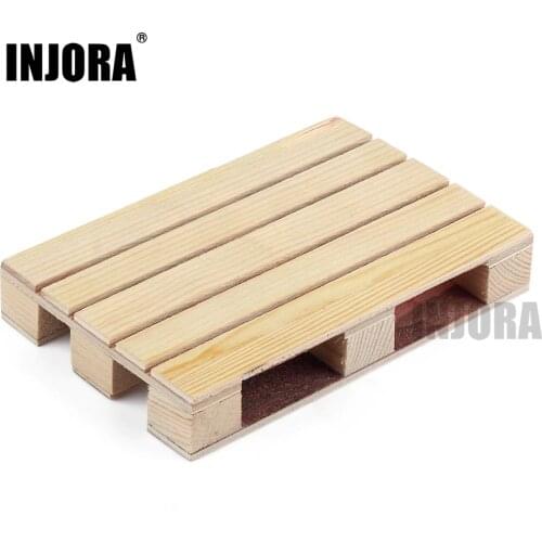 INJORA 1PCS 120*80mm Wooden Pallet Decoration for 1:10 RC Car Crawler Axial SCX10 90046 Traxxas TRX-4 Redcat Tamiya MST