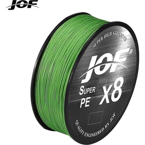 JOF 8 Strands Braided Fishing Line Multifilament 150M 300M 500M Carp Fishing Japanese Braided Wire Fishing Accessories Sea 2020