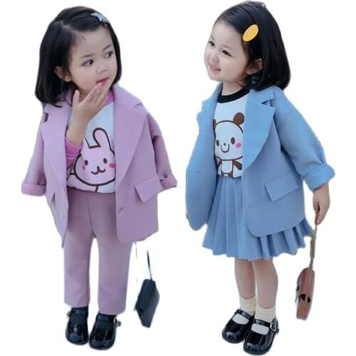 Baby Girl Suit Set Sweet Princess Clothing For Girls Outerwear + Pants 2Pcs Girls Clothes Toddler Party Costumes For Children