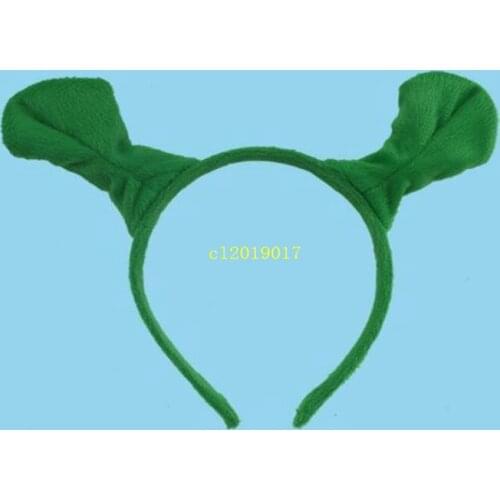 Halloween Children Adult Show Hair Hoop Shrek Hairpin Ears Headband Head Circle Party Costume Item Masquerade Party Supplies