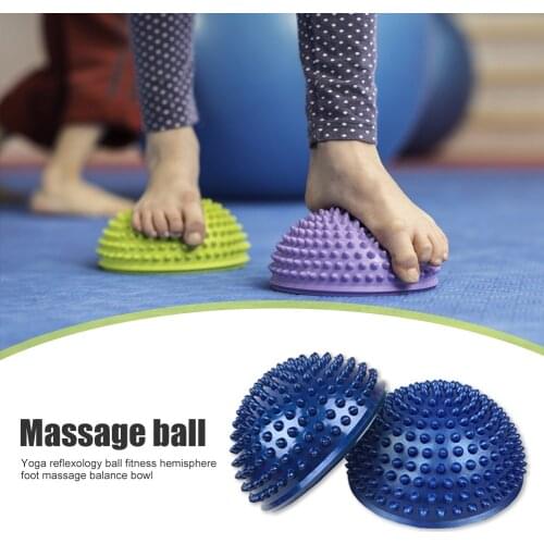 Lightweight Yoga Half Ball Promote Blood Circulation Trigger Point Foot Massage Ball Stepping Stones PVC Balance Pods