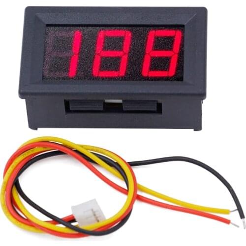 Hot sales LED display 0.56" Digital Voltmeter DC 0-200V car Voltage Panel Meter Volt Tester Gauge sensor 15