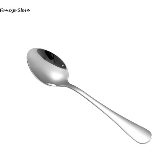 Stainless Steel Spoon Soup Spoon Childrens Spoon Kitchen Accessories No Pattern Safety Spoon Radiating Stirring Spoon Tools