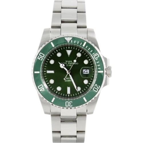 M & Ms first general store watch Sub with green bezel 1100V