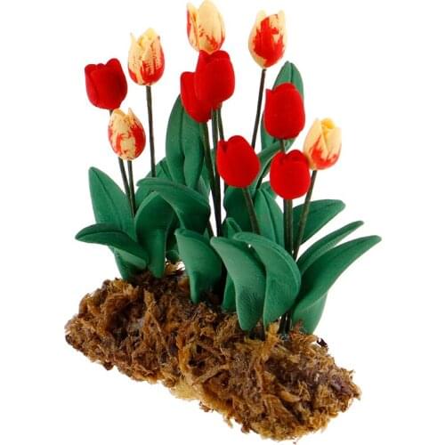 NewDIY 1/12 Scale Doll Miniature Resin Flower Children Dollhouse Fairy for 1/12 Dolls House Kitchen Dinning Room Decoration