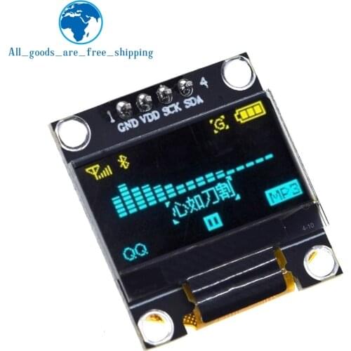 0.96 inch oled IIC Serial White OLED Display Module 128X64 I2C SSD1306 12864 LCD Screen Board GND VDD SCK SDA for Arduino